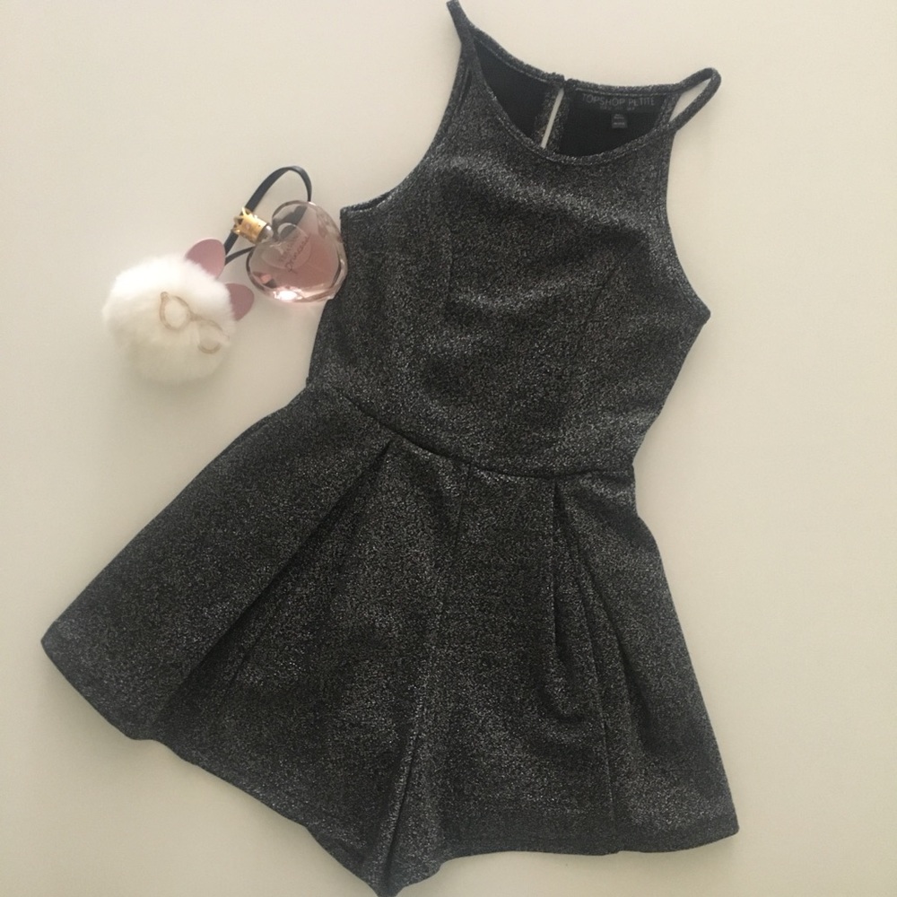 Topshop sparkle  jumpsuit size 0